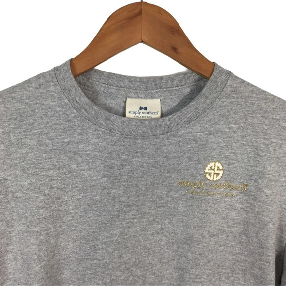 BY194 Simply Southern Wish my Dog Preppy Shirt S - Picture 5 of 5